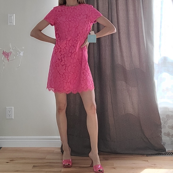 Cece petite floral lace lined dress - Picture 3 of 15